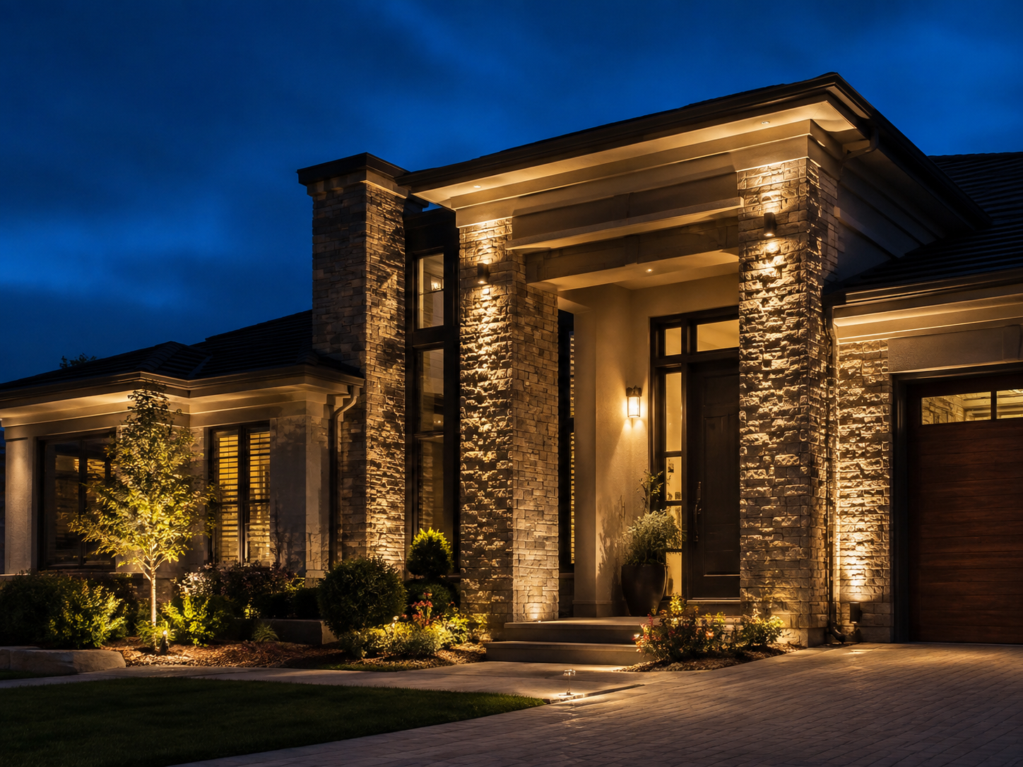 Humbug landscape lighting installation