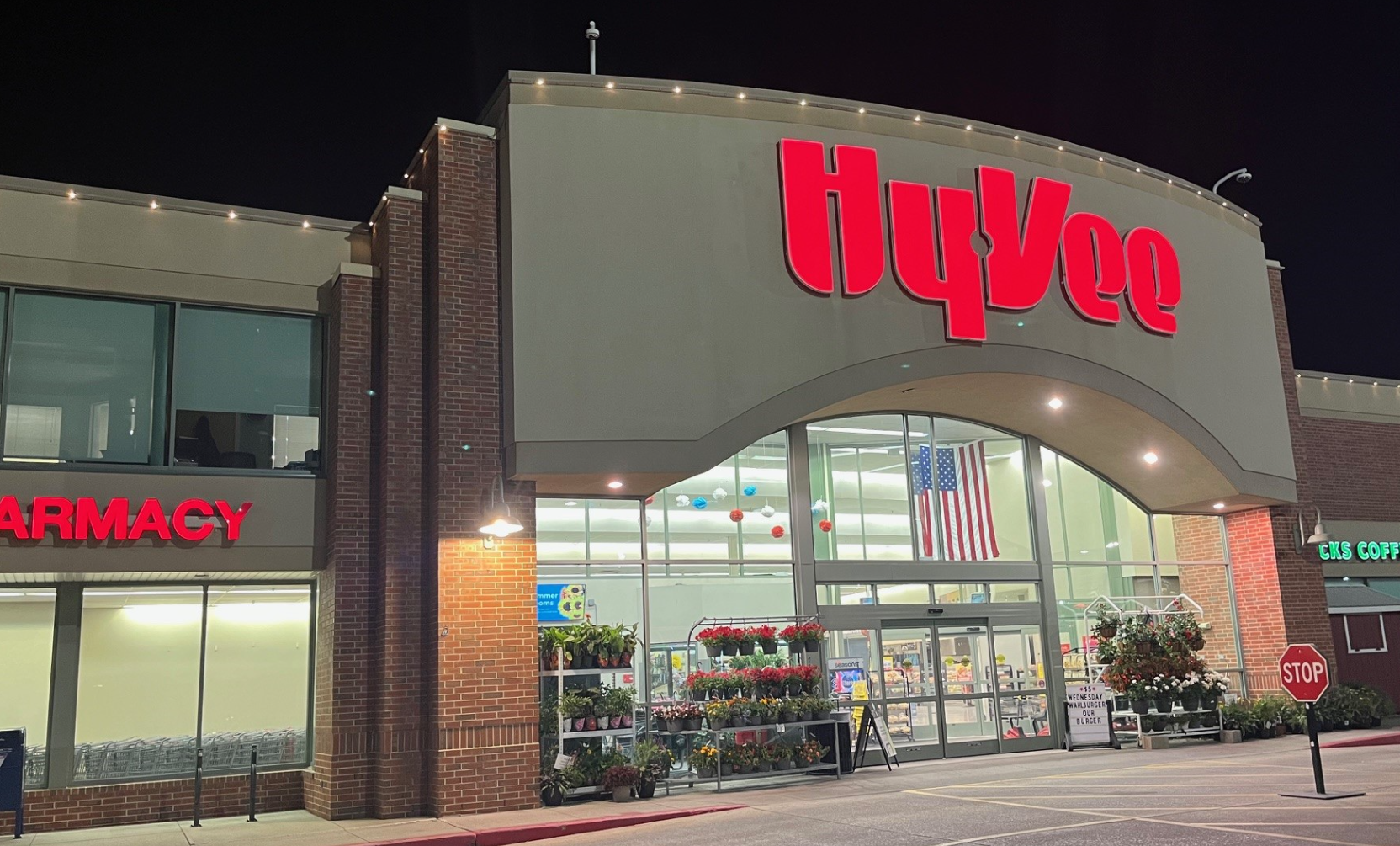 Permanent lighting installed on commercial property