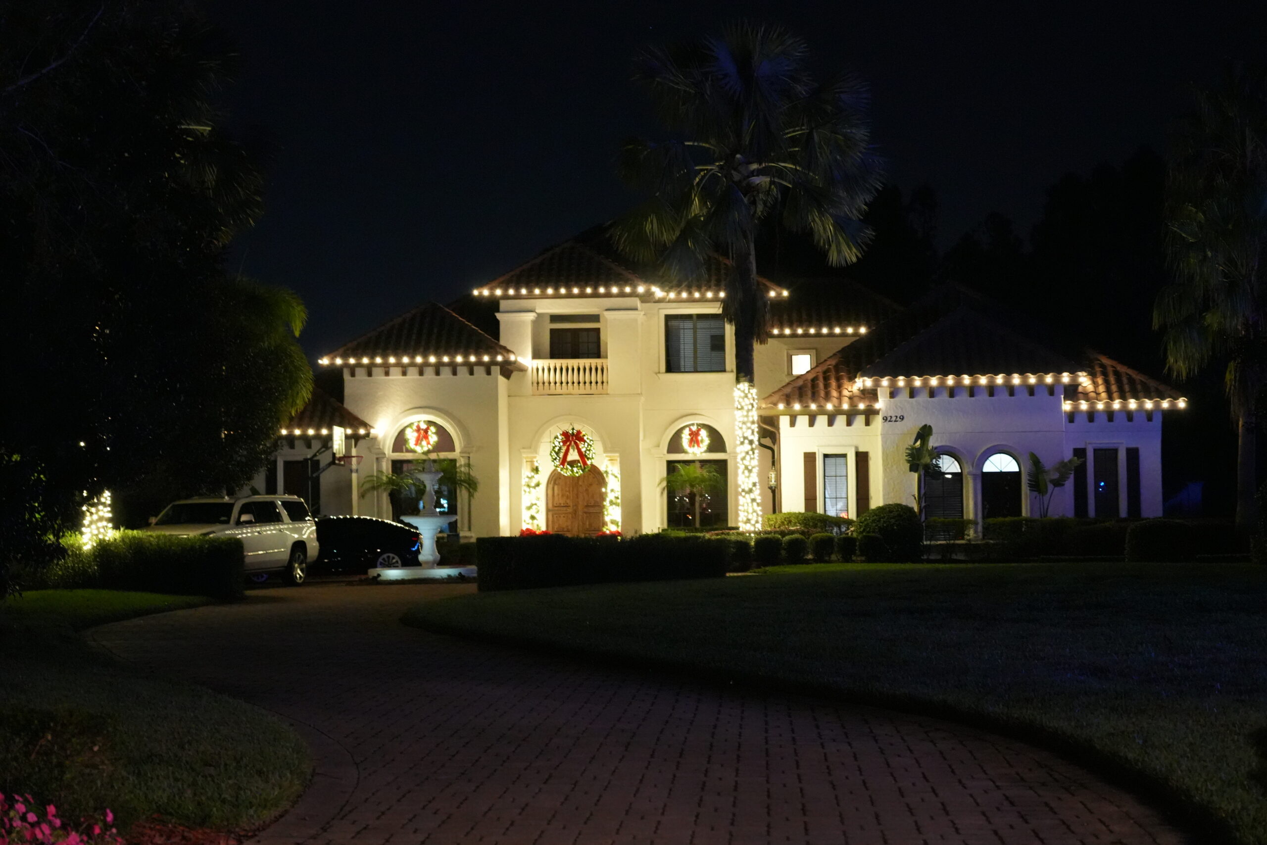 Colorful holiday lighting