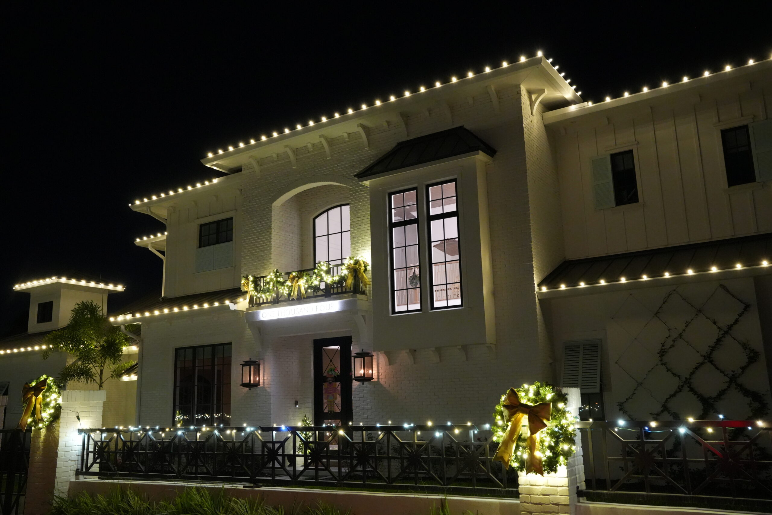 Colorful holiday lighting